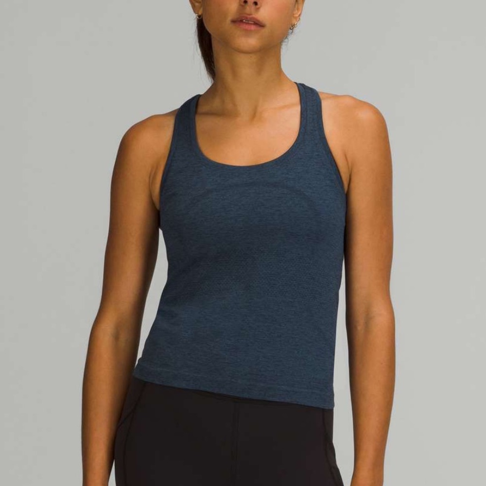 Lululemon Swiftly Tech Tank Top 2.0 *Race Length, True Navy / Iron Blue, Size 6